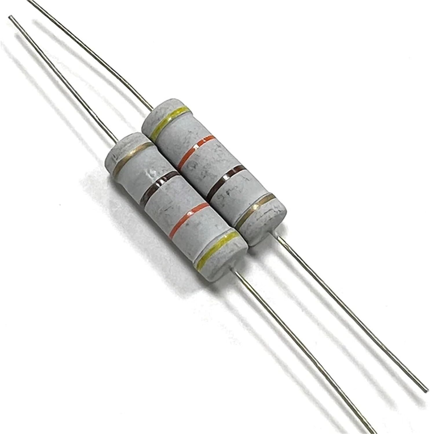 10Pcs 5W 5% 4R3 43R 430R 4K3 43K 430K 4.3 43 430 R K Ohm 1R-1M Carbon Film Resistor 4.3R(CF 5W 1R8 10pcs)