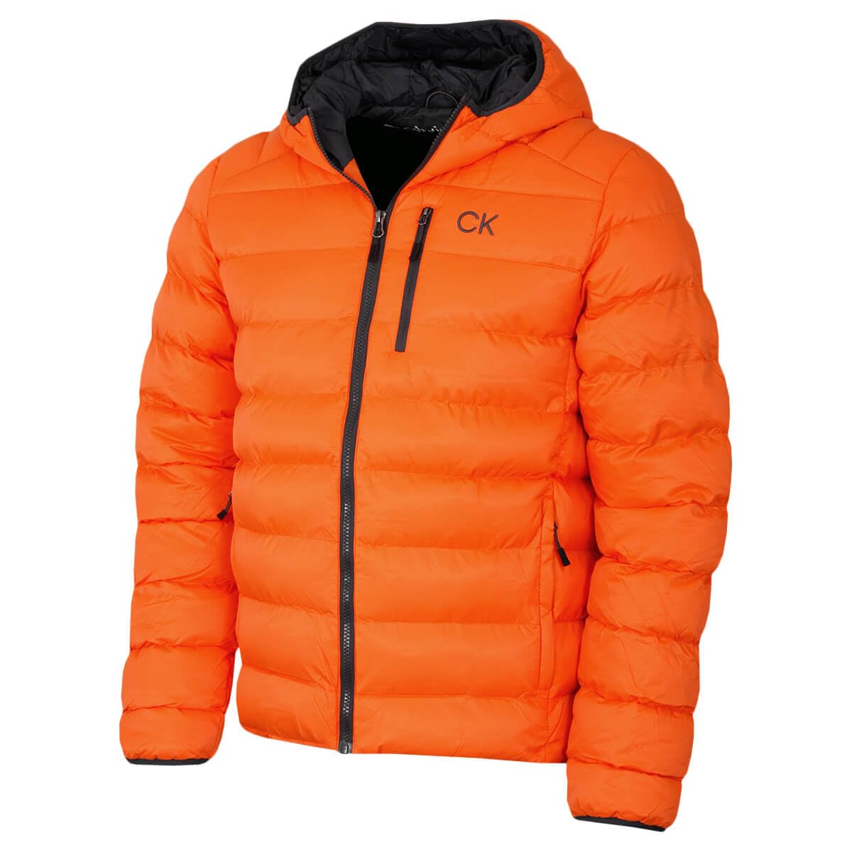 Calvin Klein Men's Fire Orange Woven Jacket - L