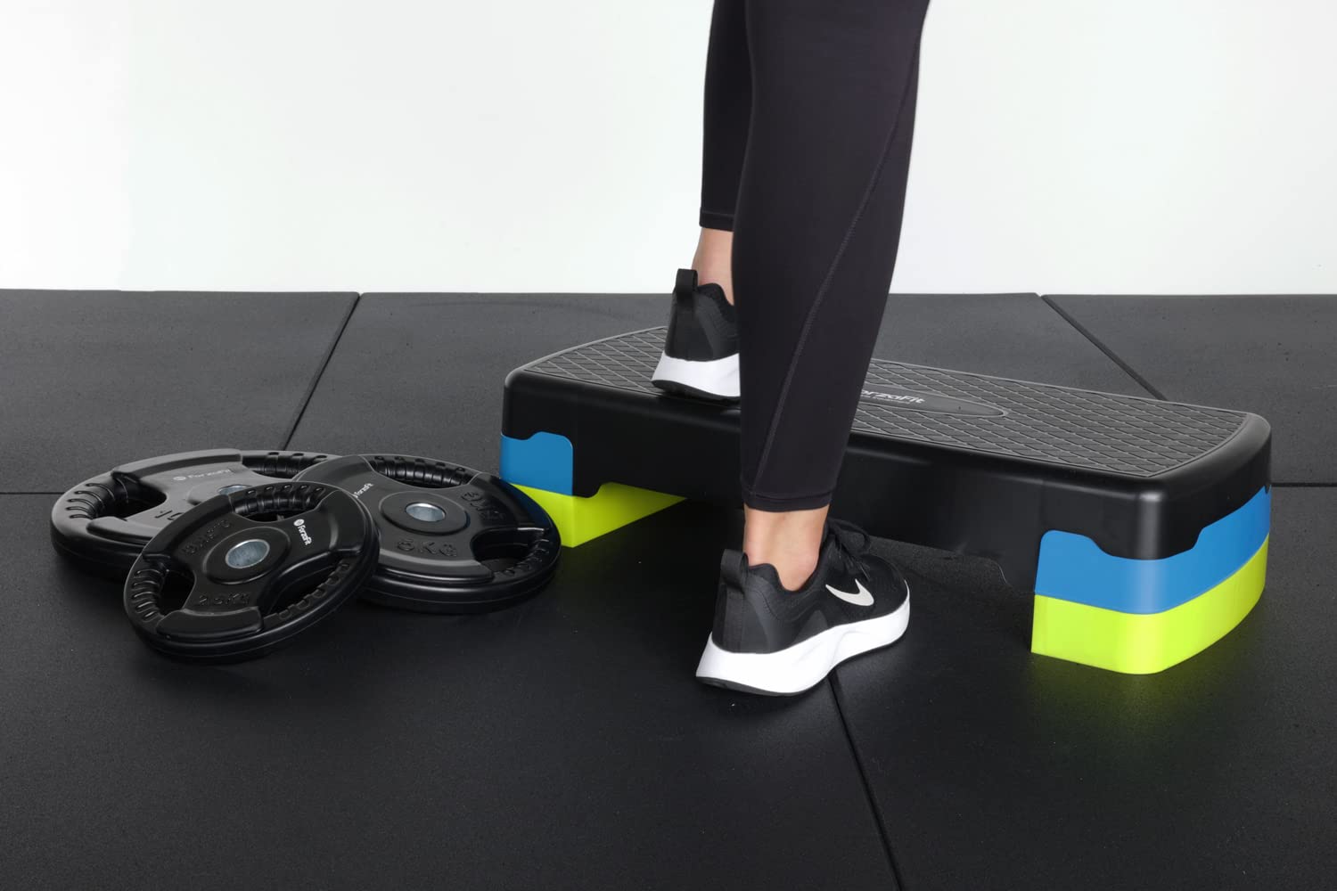 ForzaFit Stepper d'aérobic réglable Noir