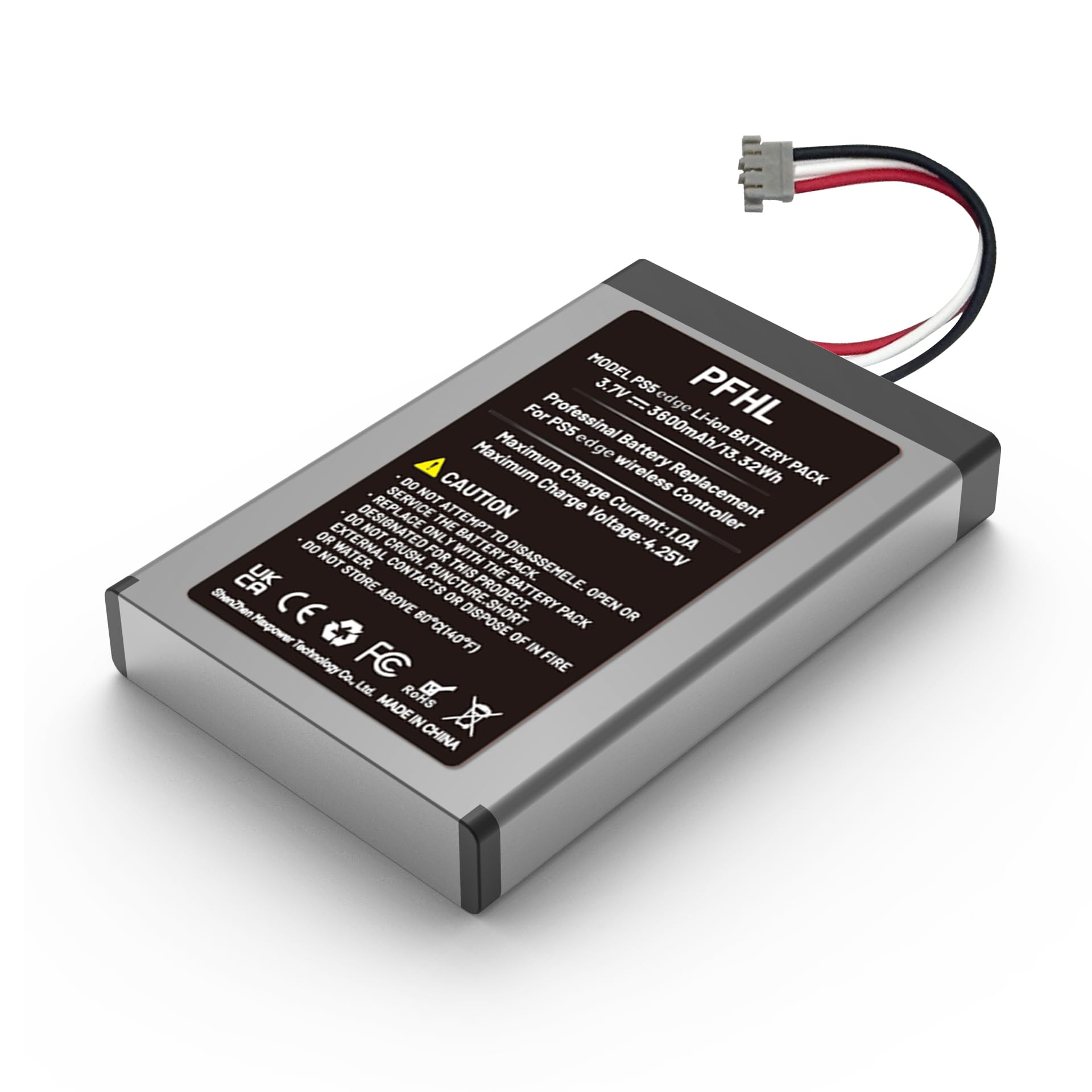 Confezione da 2 batterie per controller PlayStation Dualsense Edge (2026), 3600 mAh, batteria ad alta capacità per PS5 Dualsense Edge con kit di strumenti di riparazione