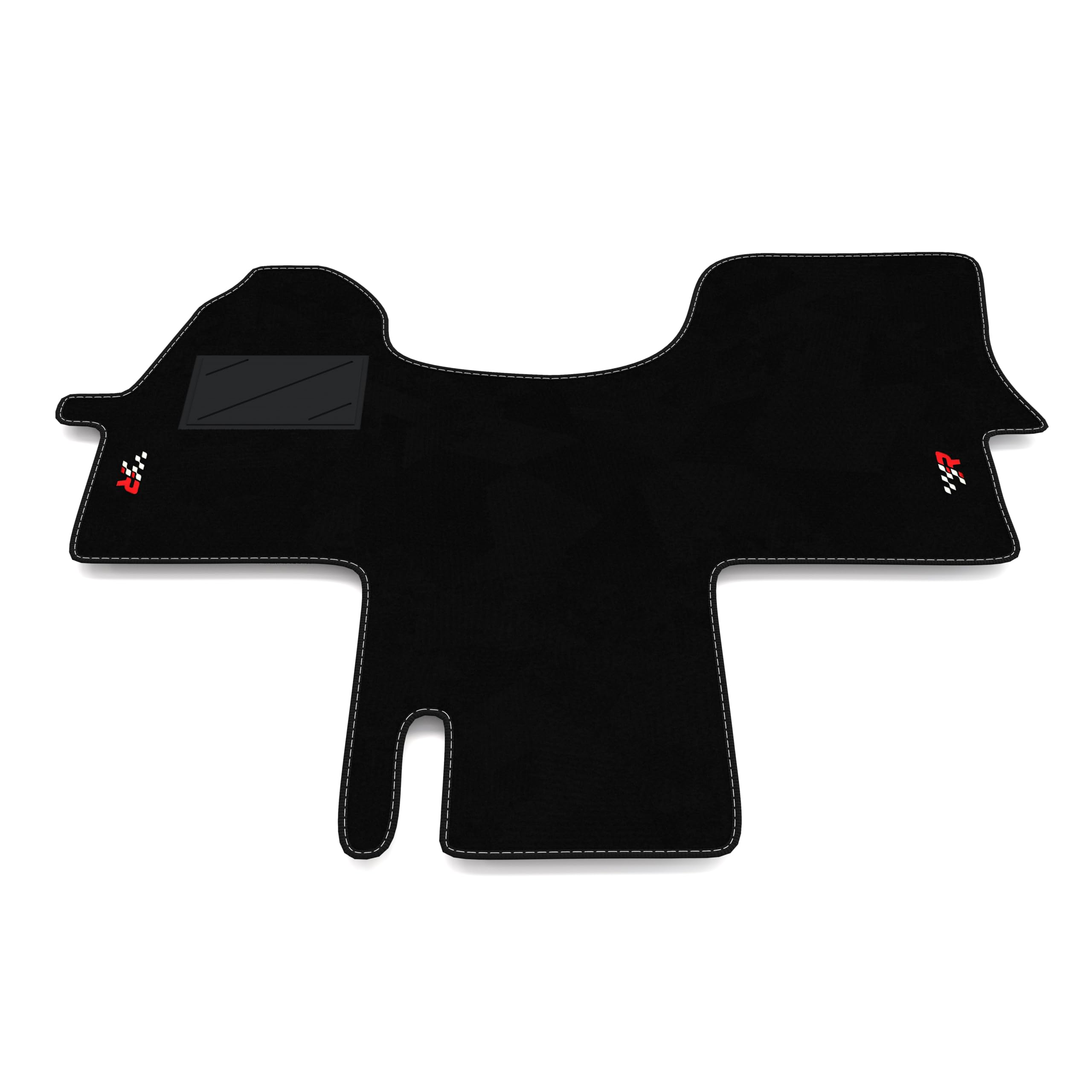 Set de Tapis de Voiture compatibles avec Mercedes Sprinter 3 Camper 2006-2018 | Tapis sur Mesure en Moquette, Broderie R Racing, sur Mesure