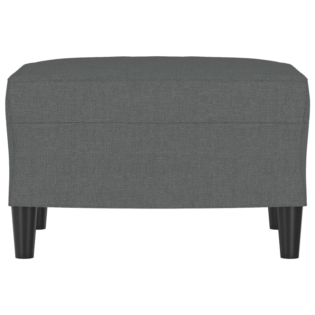 vidaXL Reposapiés de Tela Gris Oscuro 60x50x41 cm