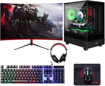 TURBOX Tx6003 i5 3470 16GB Ram 512GB SSD 4GB GTX750Ti 23.6 Curved 100Hz Masa st  Oyun Bilgisayar