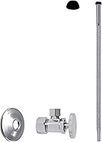 Vista 14 de Westbrass Kit de suministro de cartón ondulado con mango redondo, 5/8" OD x 3/8" OD x 15", níquel satinado, D105K15-07