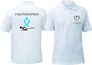 Social Crazy Men's or Women's Basic Cotton Polo Shirt Super Fit Top Quality – Physiotherapist – Personalized with Name