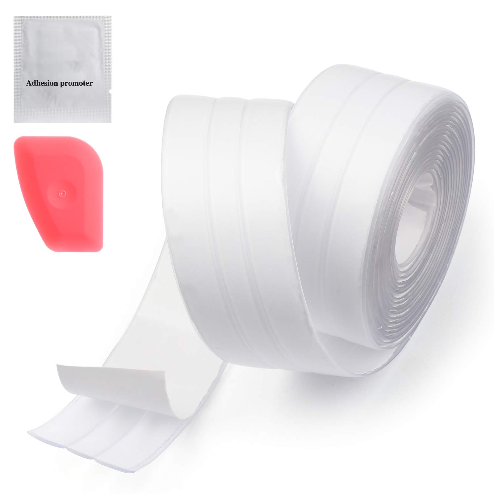 Buy Caulk Strip Transparent PVC Waterproof Sealing Tape Bath Sealant