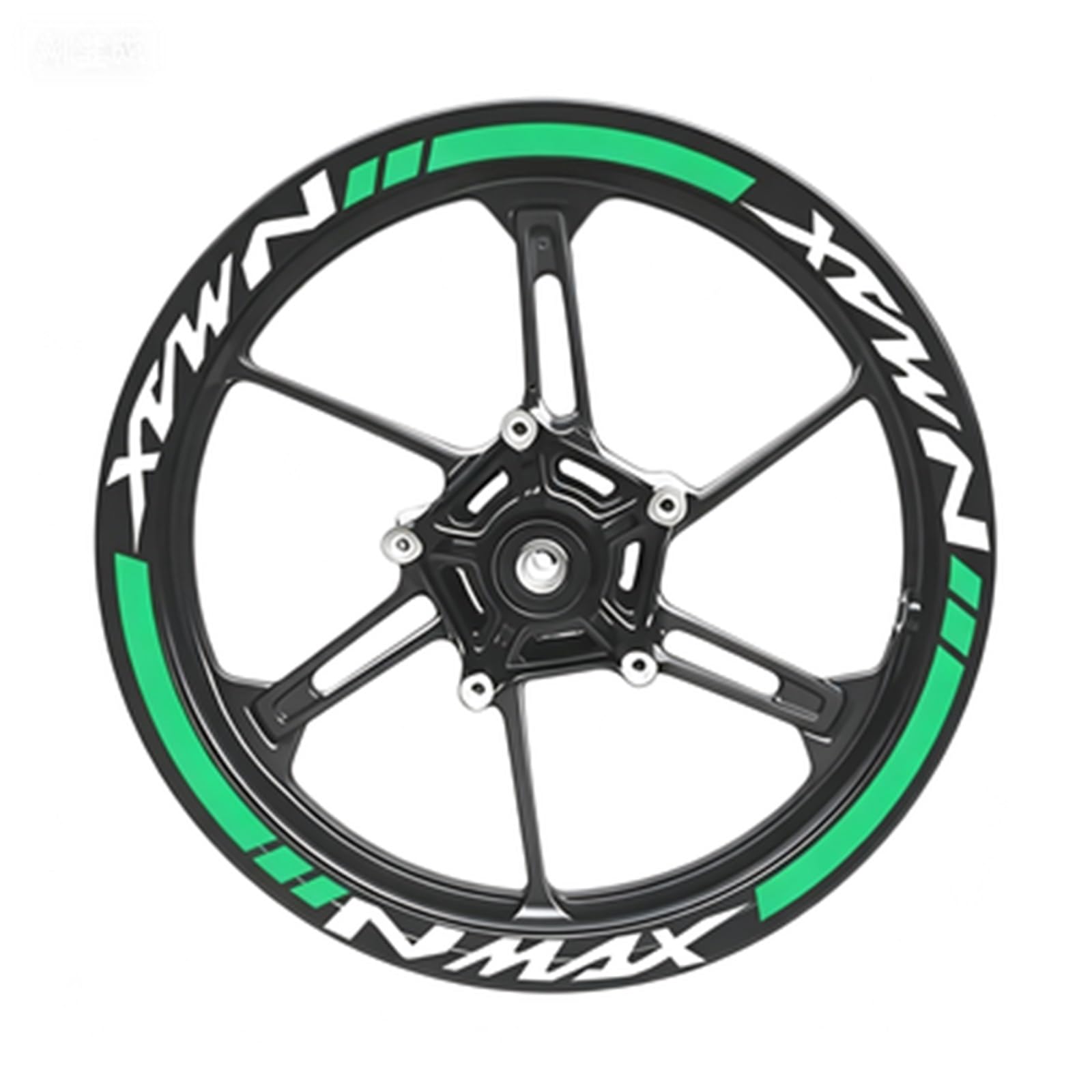 Motorcycle Wheel Sticker Racing Rim Stripe Decal Decoration Accessories for Yamaha NMAX N Max N-max 155 125 Motorbike(Color5)
