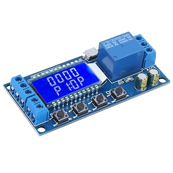 XY-LJ02 Cycle Delay Timer Switch Circuit Relay Module, 6-30V Power Supply, User-Friendly Control Timer for Home Automation and Electronic Projects