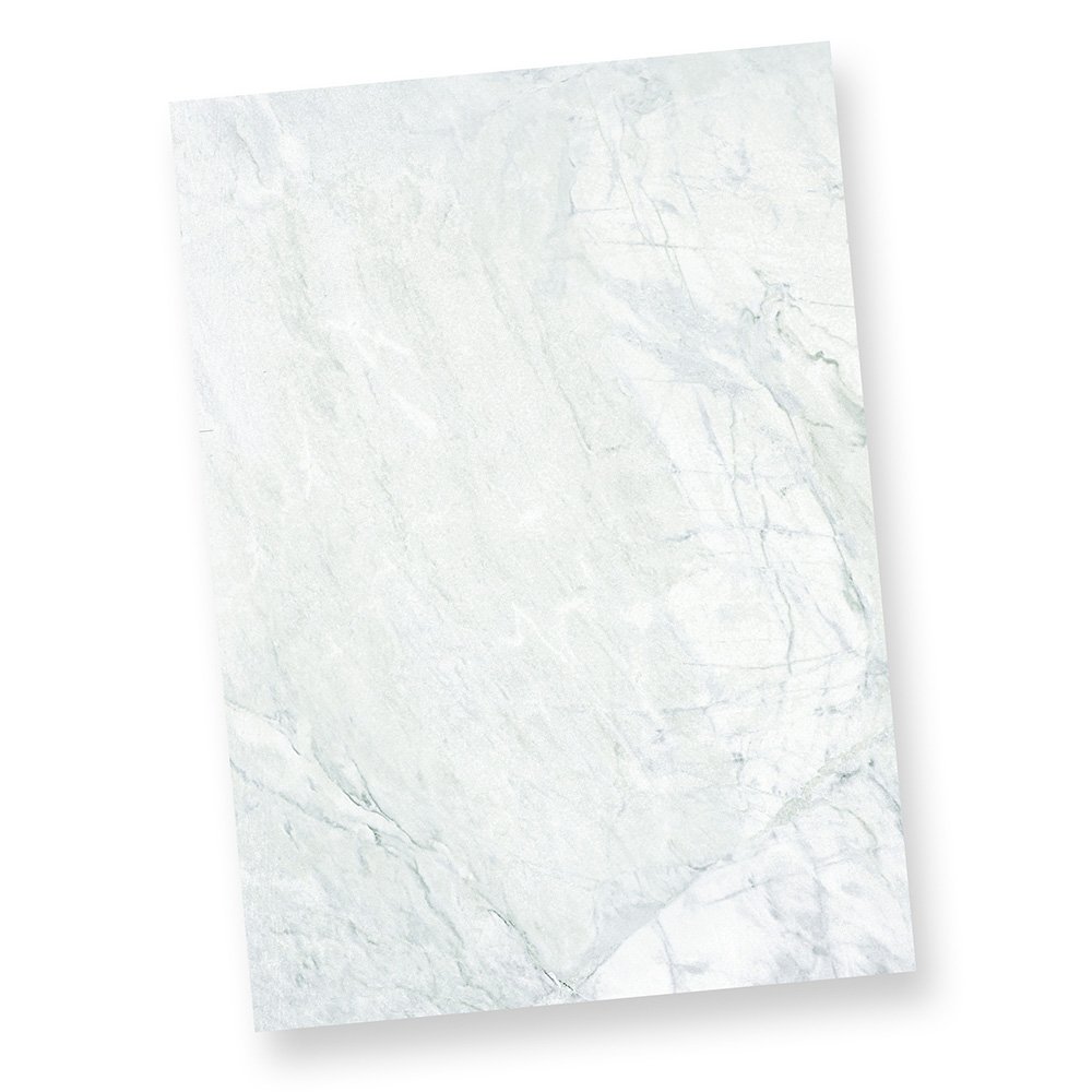 TATMOTIVE 48-0500 Marmor DIN A4 500 BLATT Briefpapier Grau-Blau
