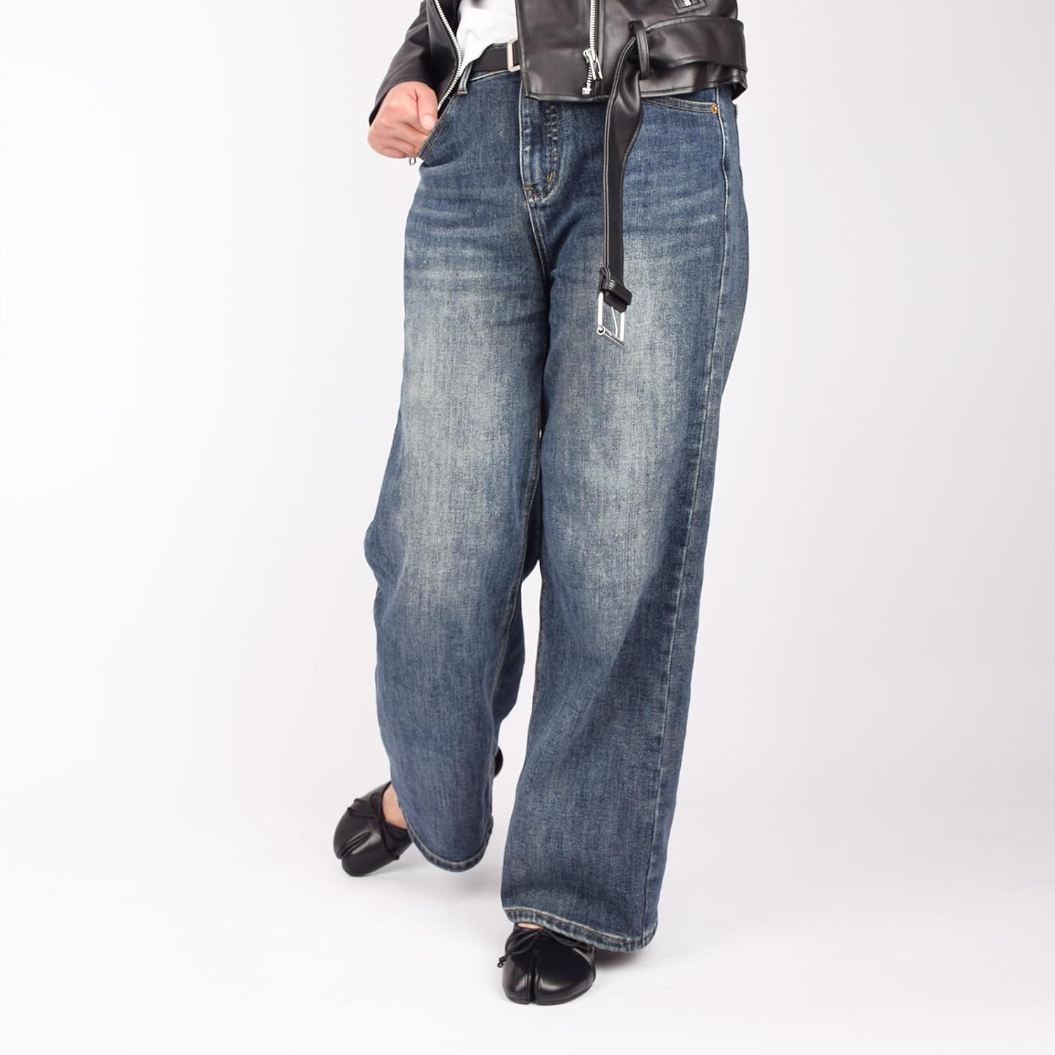 VERISSON Tabi Flats for Women Cute Bowknot Mules Flat Dressy Casual Shoes with Split Toe Design - Image 2