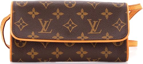 Pre-Loved Twin Handbag PM, Brown
