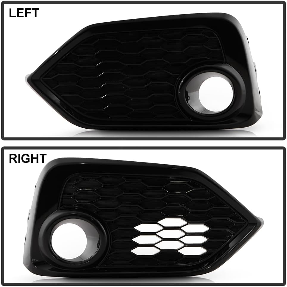 KEEKPO - For 2017 2018 2019 Honda Civic Hatchback Bumper Fog Lights Driving Lamps w/Switch Pair Replacement Left+Right