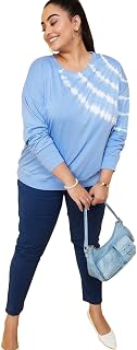 Max Plus Size Women Tie & Dye Sports T-Shirt Price In India