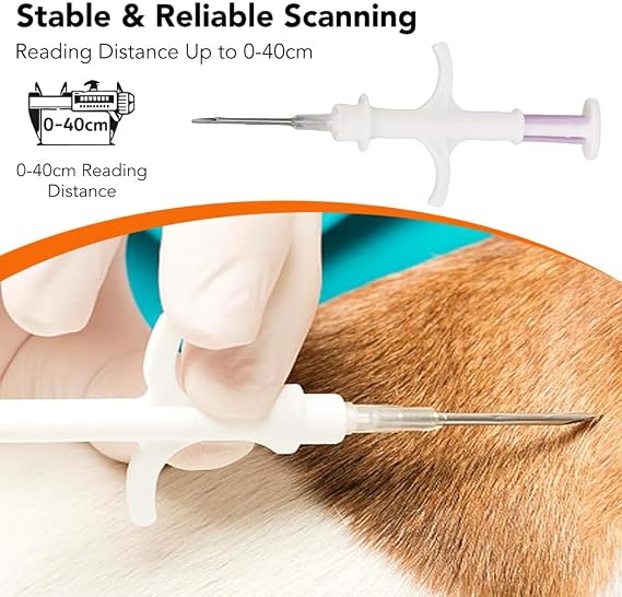 Garsent Universal Pet Microchip for Dogs Cats Livestock Poultry Fish Management Tracking, 10 Pack Low Frequency Animal Microchip Kit, Ideal for Pet Identification, Suitable for Hospitals and Farms