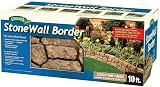 Gardeneer by Dalen Stone Wall Border Landscape Edging Border – 6 Inch Garden Edging Border – Hand Pa