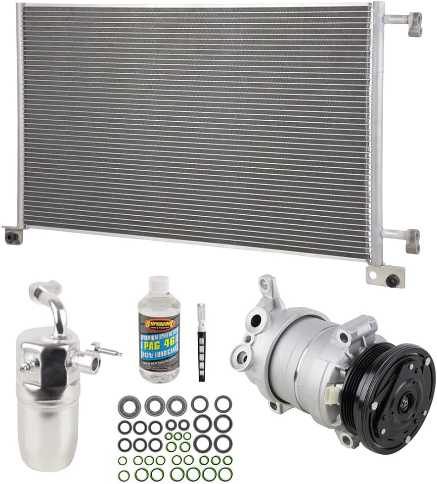 A/C Kit w/AC Compressor Condenser & Drier For Chevy Silverado Avalanche & GMC Sierra GMT800 1999 2000 2001 2002 – BuyAutoParts 60-82423CK New