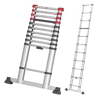 Hailo T80 FlexLine Alu Sicherheits-Teleskopleiter (Anlegeleiter 11 Sprossen) Teleskopleiter