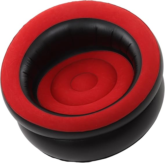 Blow up Couch, Inflatable Couch Inflatable Chair Inflatable Furniture Quick Inflate Inflatable Sofa Floor Couch for Office (Red)