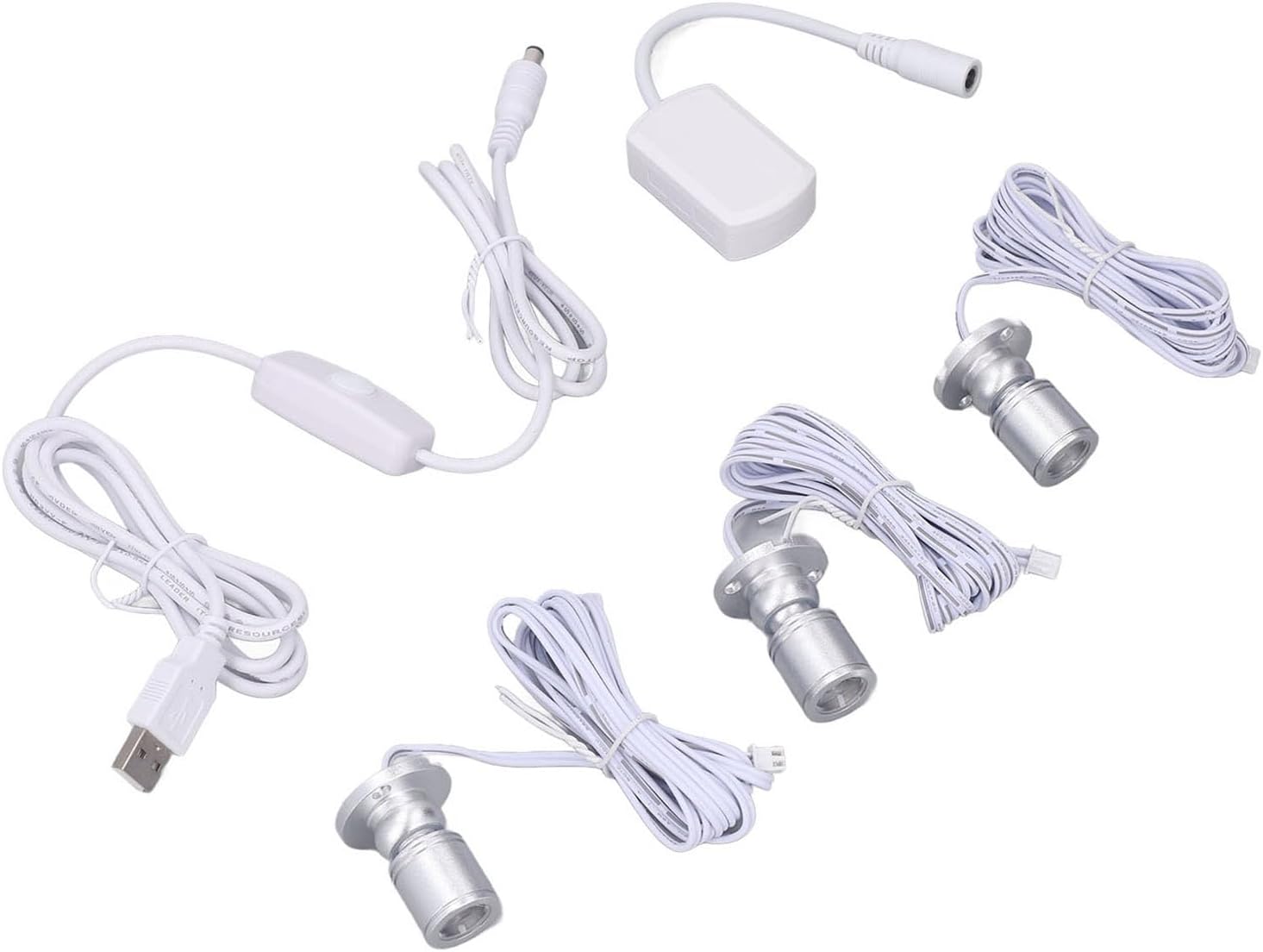 CCYLEZ Mini Spotlight Fixture, Dimmable Adjustable Angle Mini LED Spot Lights Aluminium Shell for Jewelry