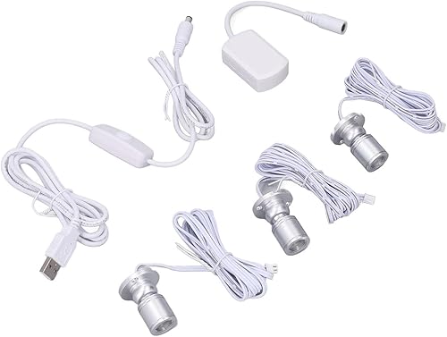 Miniatura 2 de Garosa Mini proyector LED, luces artísticas, luces de acento, pequeño foco regulable, iluminación de acento, lámpara de gabinete de joyería,