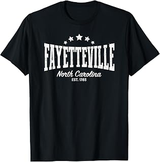 Vintage Fayetteville Shirt NC Home City Pride Distressed T-Shirt