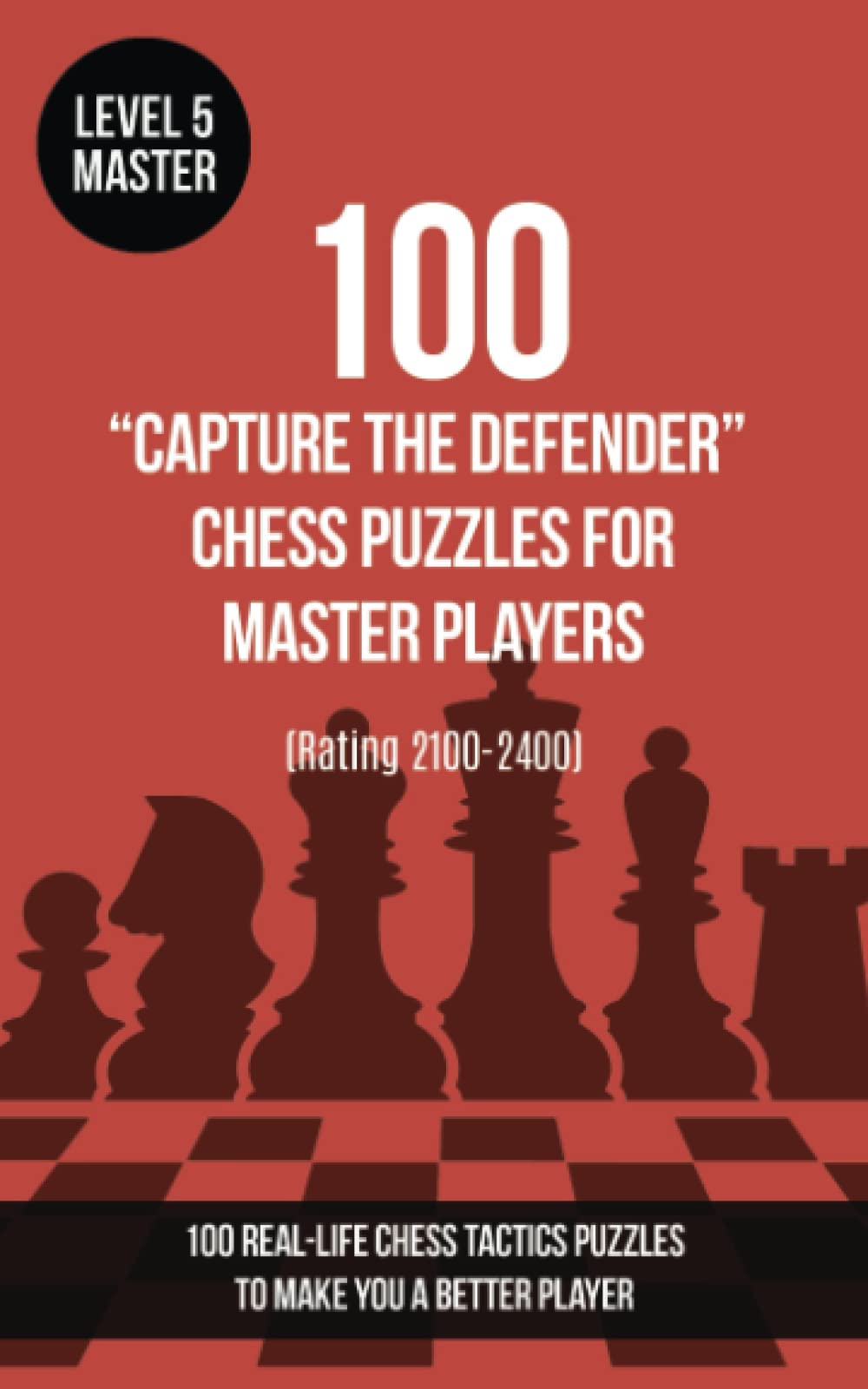 100 “Capture the Defender” Chess Puzzles for Master Players (Rating 2100-2400): 100 real-life chess tactics puzzles to make you a better player