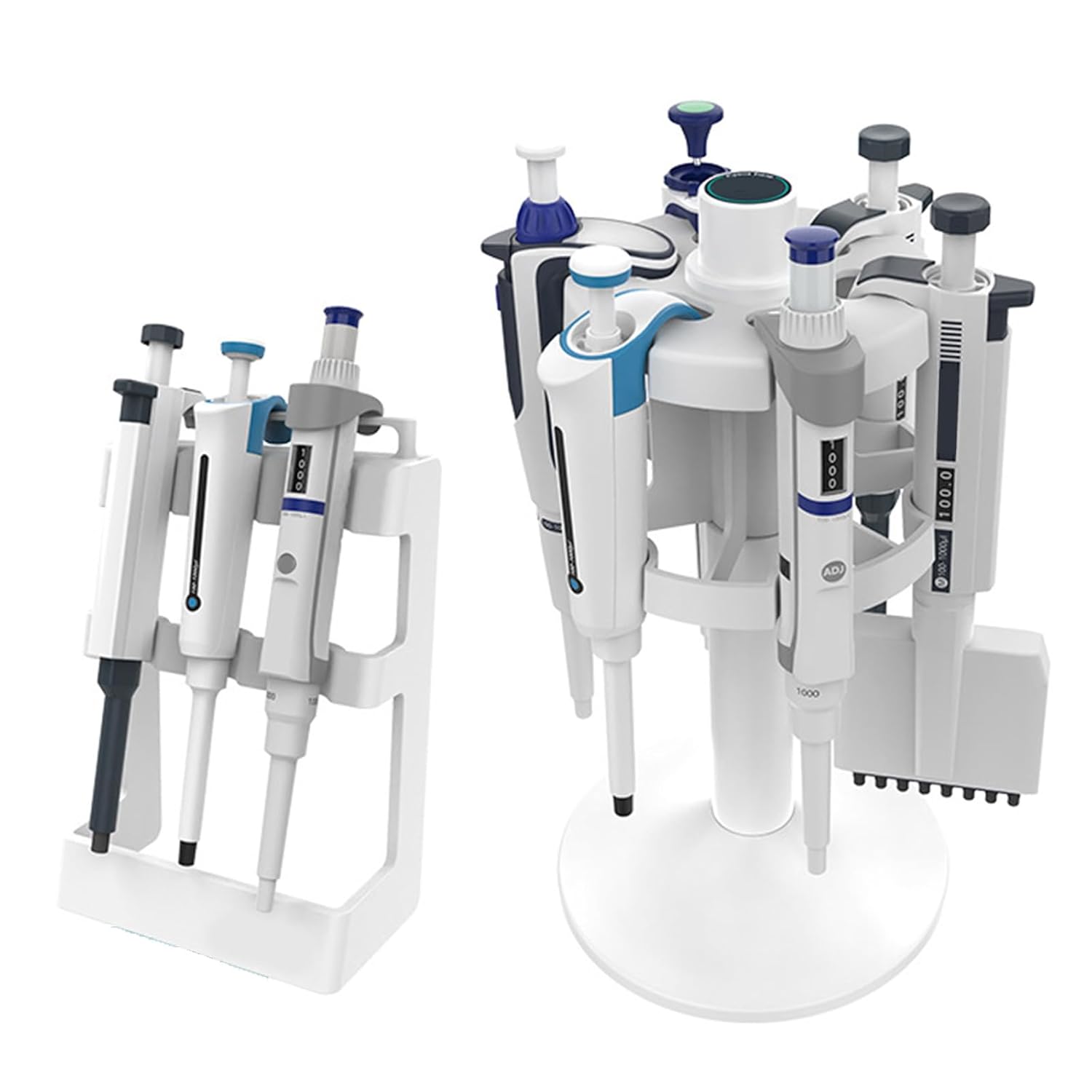 Laboratory Micropipette Rack Lab Pipettor Holder 360 Degree Rotatable Lab Pipettor Stand Laboratory Pipette Holder/7(Round Mps6)
