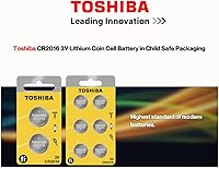 Vista 2 de Toshiba CR2016 - Paquete de ampolla resistente a los niños (2 baterías)