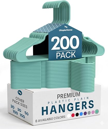 Miniatura 10 de Utopia Home - Perchas de Plástico Paquete de 50 - Percha para Ropa que Ahorra Espacio - Organizadores de Armario y Almacenamiento Duraderos