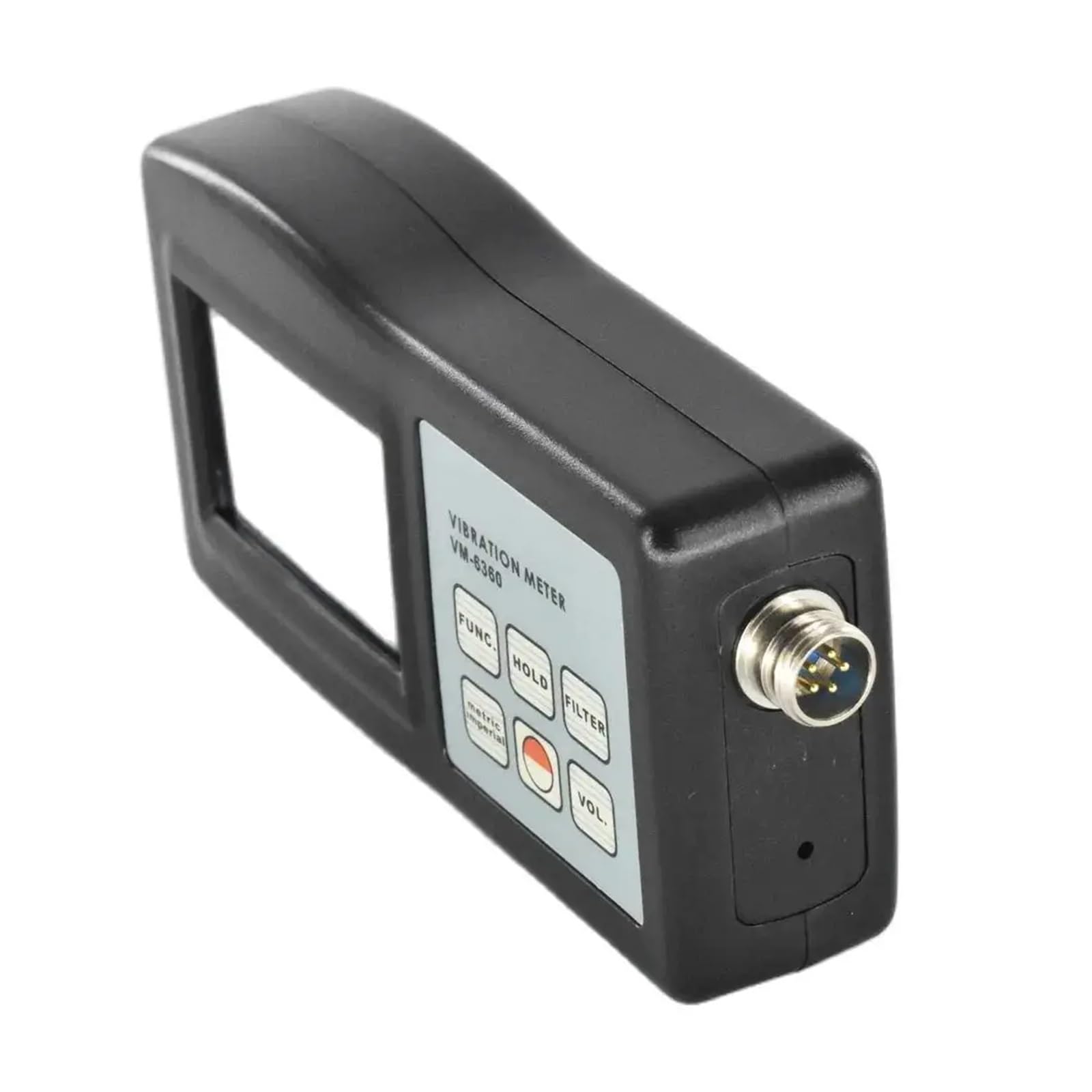 Il misuratore di vibrazioni digitale VM-6360 misura l'accelerazione, la velocità, lo spostamento, il numero giri al minuto e l'analizzatore del frequenza Per uso fai da te