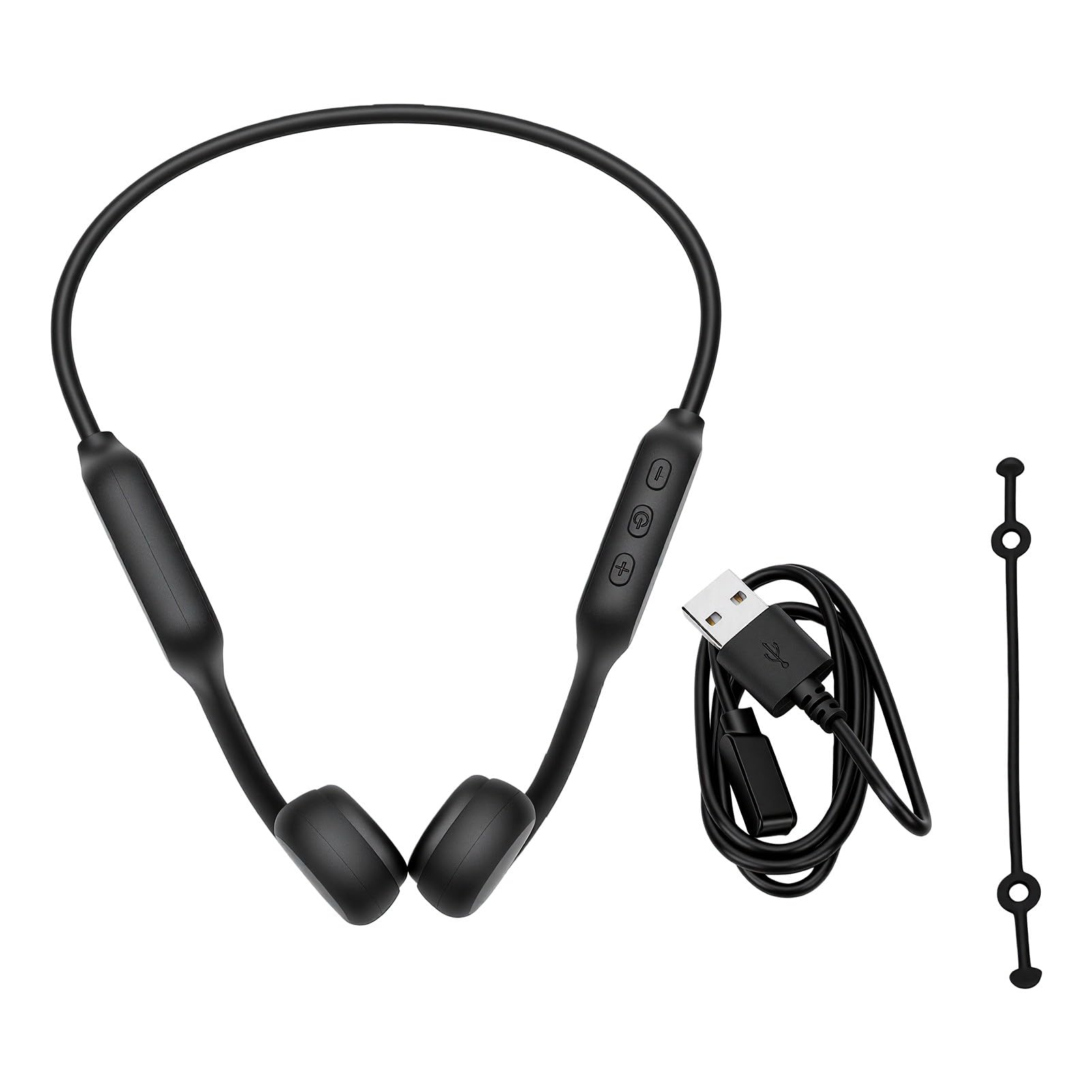 Cuffie a Conduzione Ossea, Auricolari Aperti Impermeabili, Lettore MP3 da 32 GB Cuffie Sportive Auricolari per Corsa Ciclismo Camminata Allenamento Palestra Sport All'aria (BLACK)