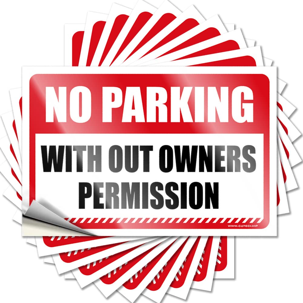 JNBT Labels For Funny Man Cave Home Library Decor Uv Resistant No Trespassing With Out Owners Permission | Day Bulk Signs(8X12CM-5Pcs)
