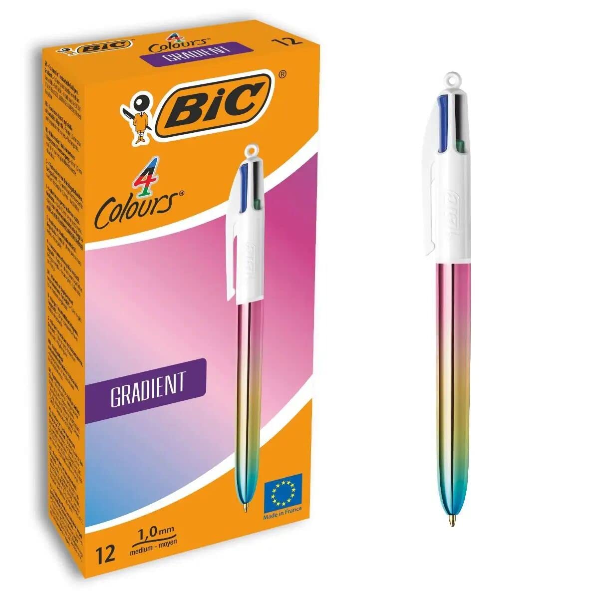 BIC Bolígrafo Gradient Multicolor 0,32 mm (12 Piezas)