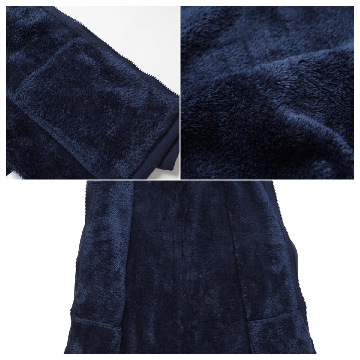 Giacca in Pile Uomo con Zip Integrale Giacca Calda Autunno Inverno Primavera Autunno Inverno Sport Giacca in Pile fodera imbottitaGiacca in pile in con Tasche con Cerniera