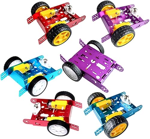 Coche de aleación de aluminio Robot inteligente Chasis de aleación de coche 2 ruedas coche DIY nuevo 1 * 2WD coche de aluminio nuevo juguete