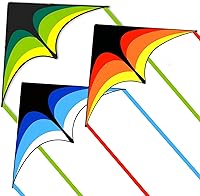 Vista 1 de Mint's Colorful Life - Cometa Delta para niños y adultos, cometa extremadamente fácil de volar, las mejores cometas para principiantes