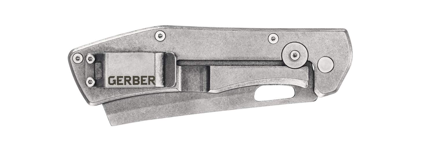 Gerber Flatiron, Coltello Pieghevole Unisex Adulto, Grigio (Grey), Taglia unica