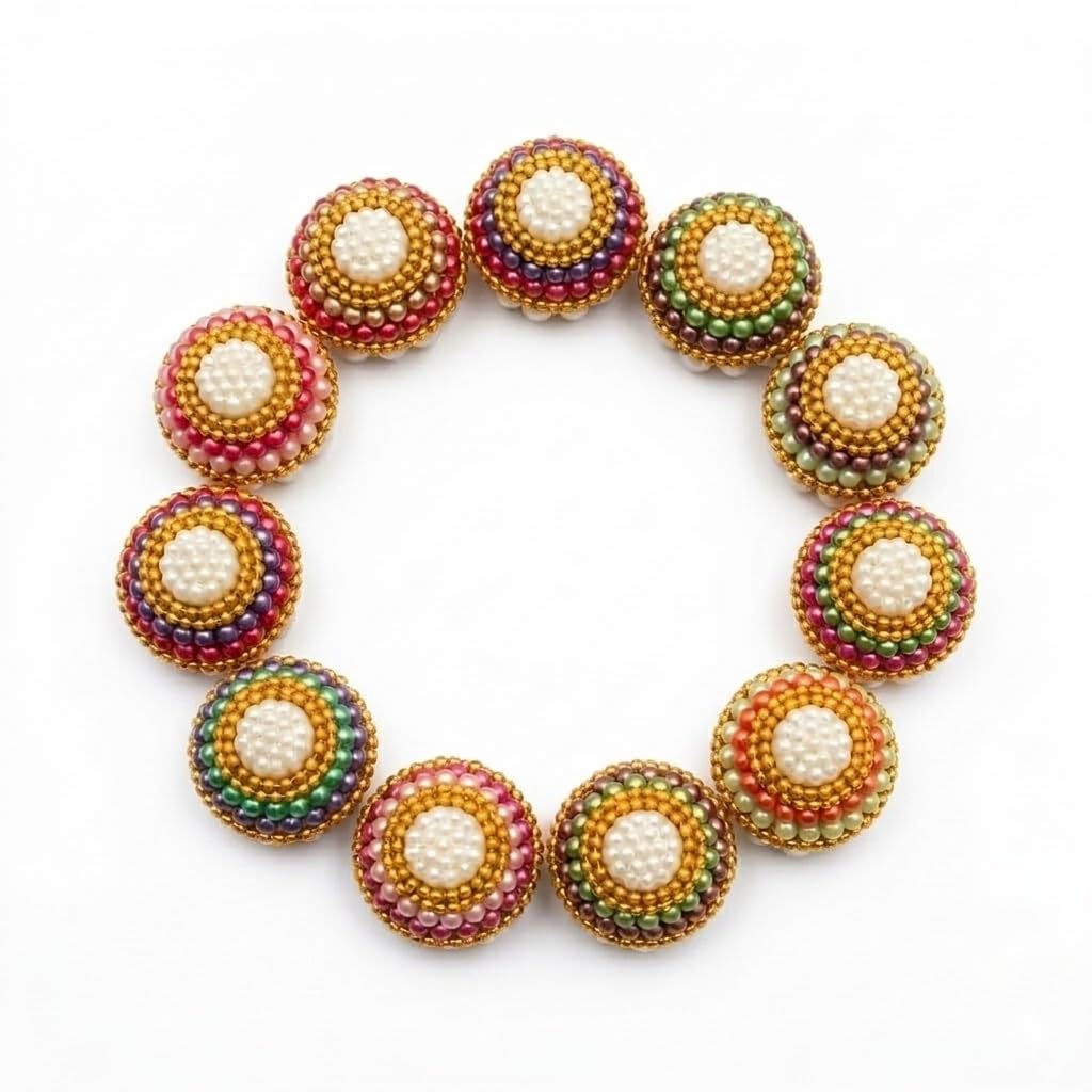 Decorative Beaded Supari - Pack of 6 for Festivals -10