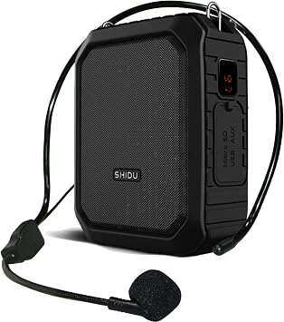 Voice Amplifier for Teachers, PA System Speaker 18W Portable Megaphone Work of 12 hrs with Wireless Mic Headset