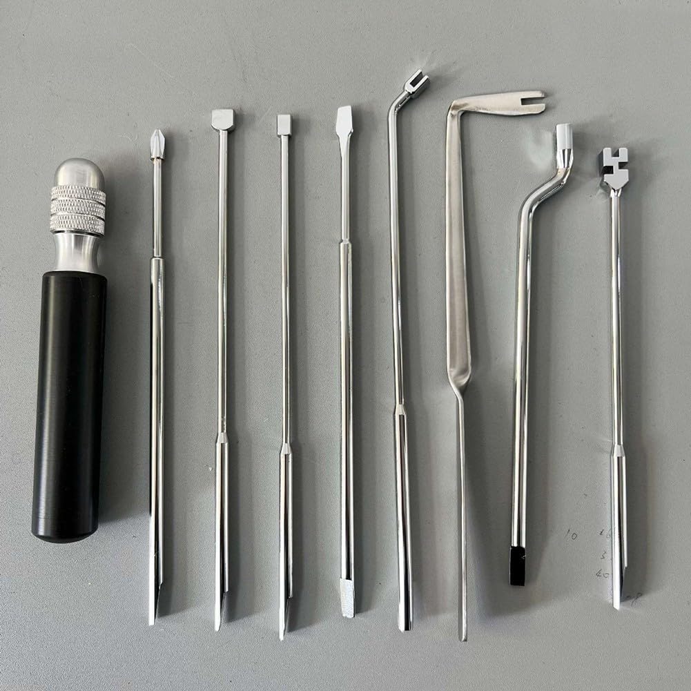 All In Piano Tuning Tool Kit, Perfetto Per Accordatura Fai Da Te E Manutenzione (9 Pezzi - 10