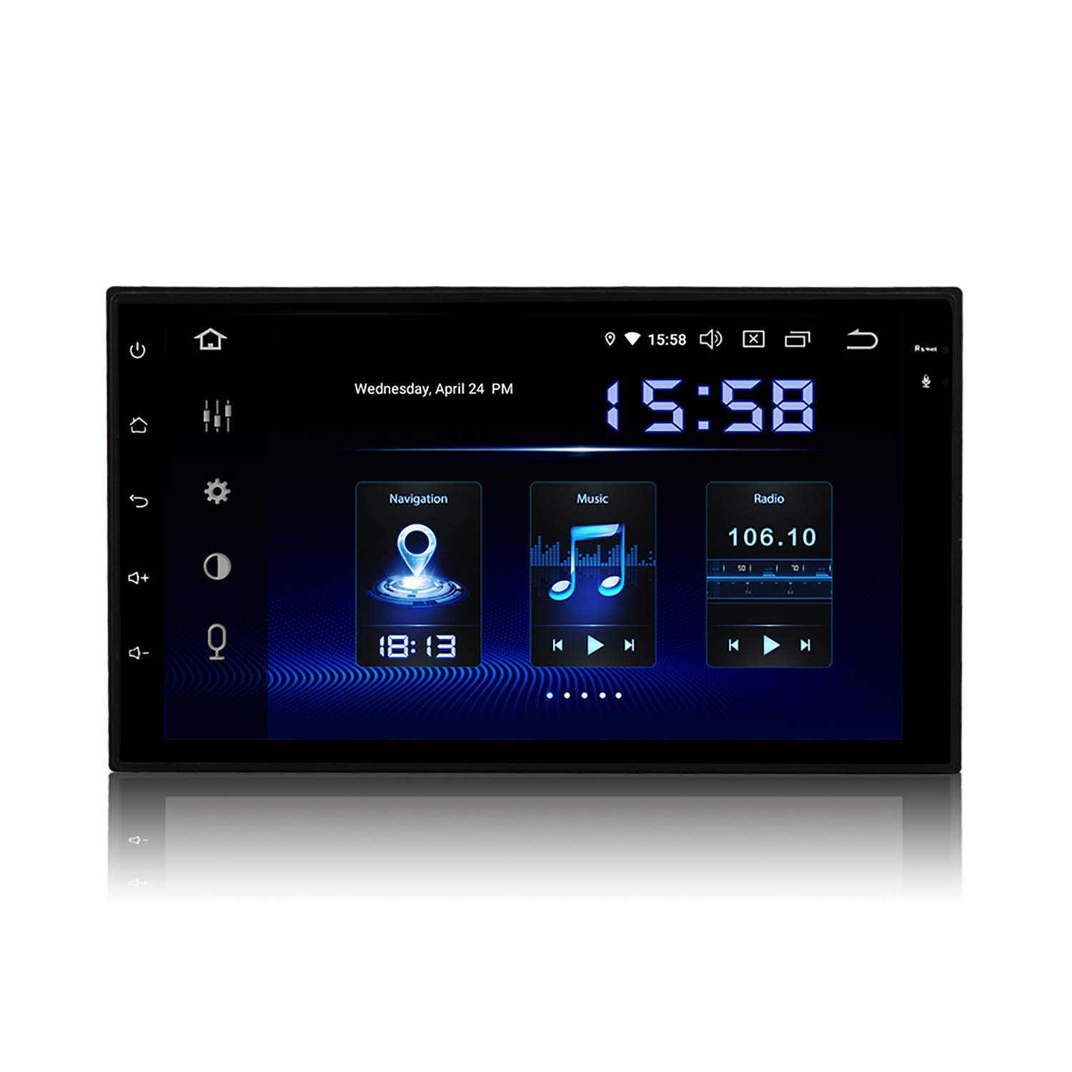 Laicve Android 9.0 Car Stereo Radio For Nissan Double Din In Dash Gps Navigation 7 "Hd Touch Screen Multimedia Player Bluetooth Built-In Carplay Dsp Fm/Am Mirror-Link