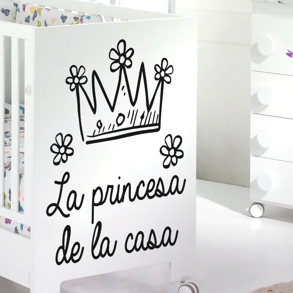 Sticker couronne princesse de la maison 60x70cm résout mur vide