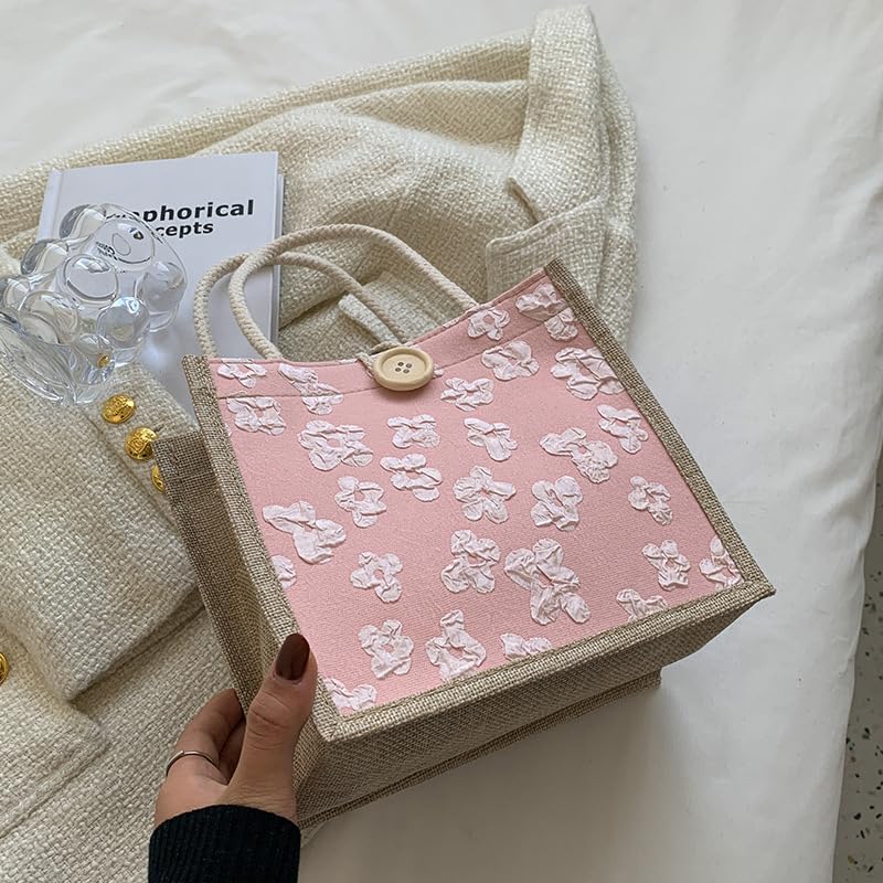Bolso pequeño tote bordado para mujer miniatura 6