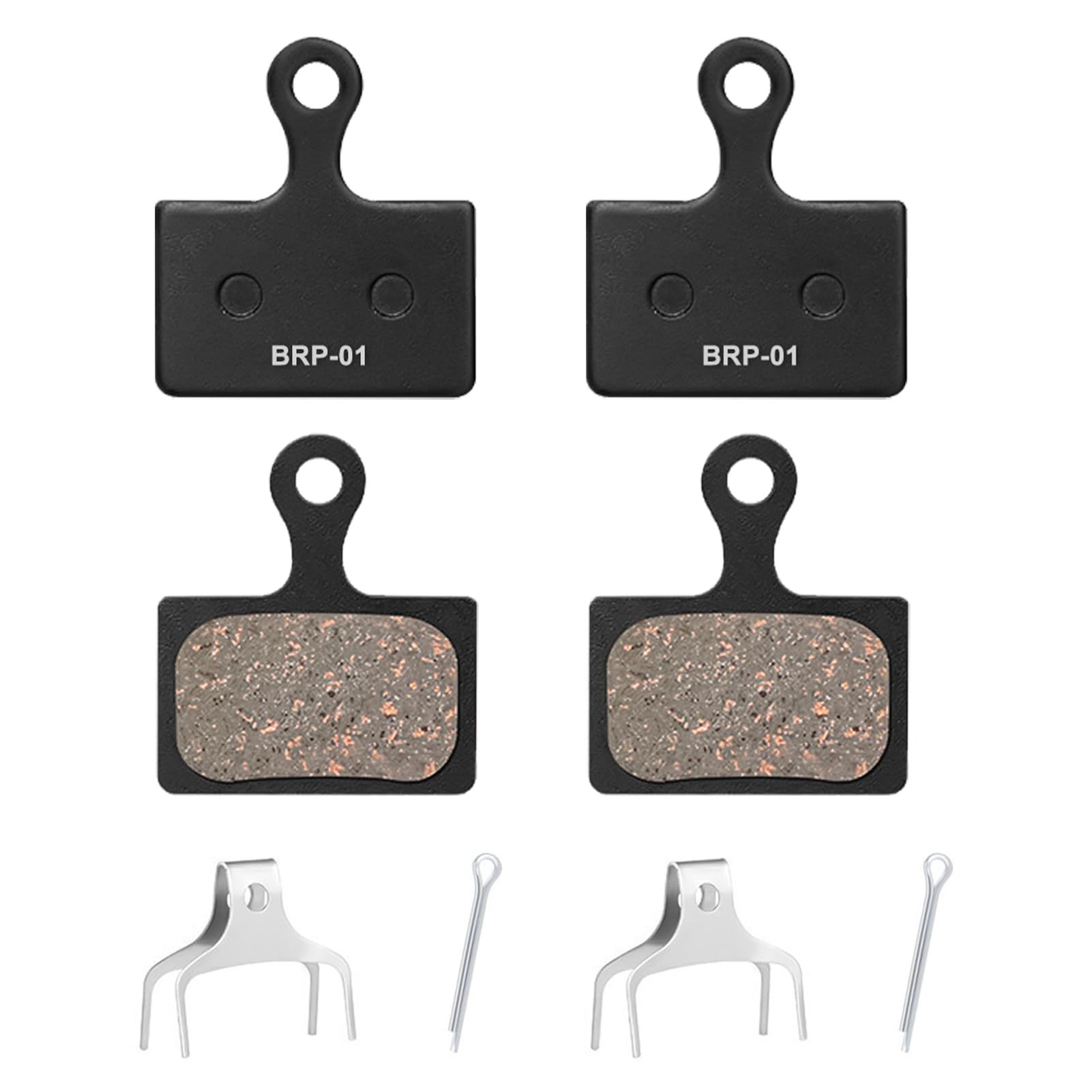 2 pary klocków hamulcowych kompatybilnych z Shimano B01S B03S B05S MT200, klocki hamulcowe do hulajnogi elektrycznej, klocki rowerowe tarczowe MTB, cichy hamulec wysokiej wydajności