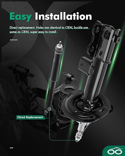 Miniatura 6 de SCITOO - Front Shock Absorber for Kia Fits 2012-2014 for Hyundai Sonata,2012-2015 for Kia Optima Shocks 3340081 72587 3340082 72588 Shocks Struts -