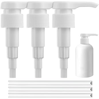 Dosing Pump 1 L Syrup for Best Body Nutrition 30 mm Screw Bottle Dosing Dispenser Syrup Dispenser Reusable Pump Attachment Shampoo Pump Dispenser Pump Head for 28/410 Thread Container Bottle 1 L / 3 Pieces
