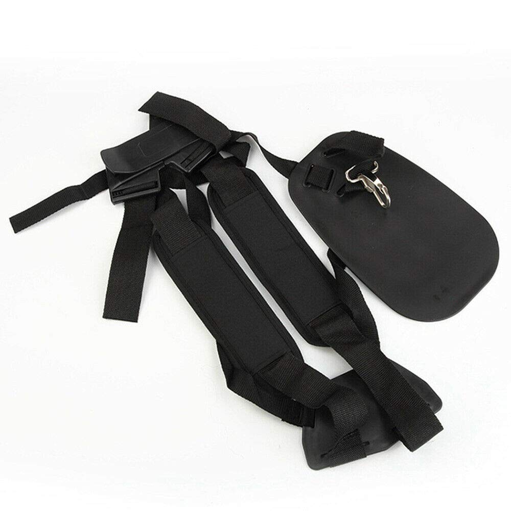 Trimmer Shoulder Strap Mower Trimmer Harness Strap Double Shoulder Adjuestable Brush Cutter Trimmer Shoulder Harness Strap (Black)