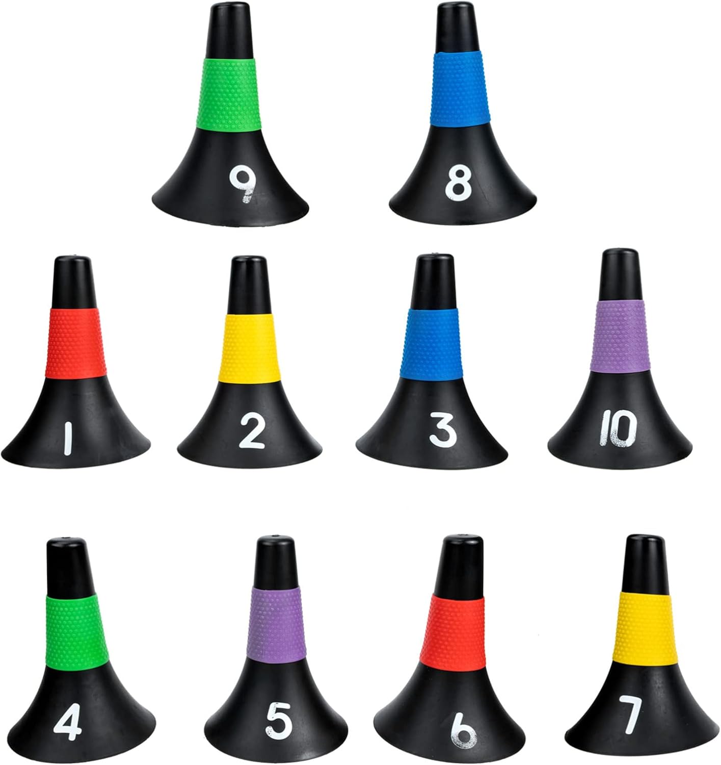 Toddmomy 10pcs Cones for Football and Basketball Training Easy See Training Supplies for Athletes and for Outdoor Use