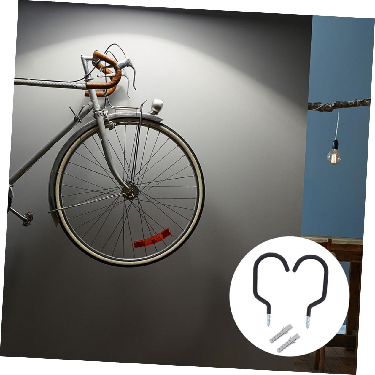 VICASKY 10pezzi Gancio per Bici da Parete in Ferro Gancio per Bici da Garage Supporto da Parete per Bicicletta Multiuso per Appendere