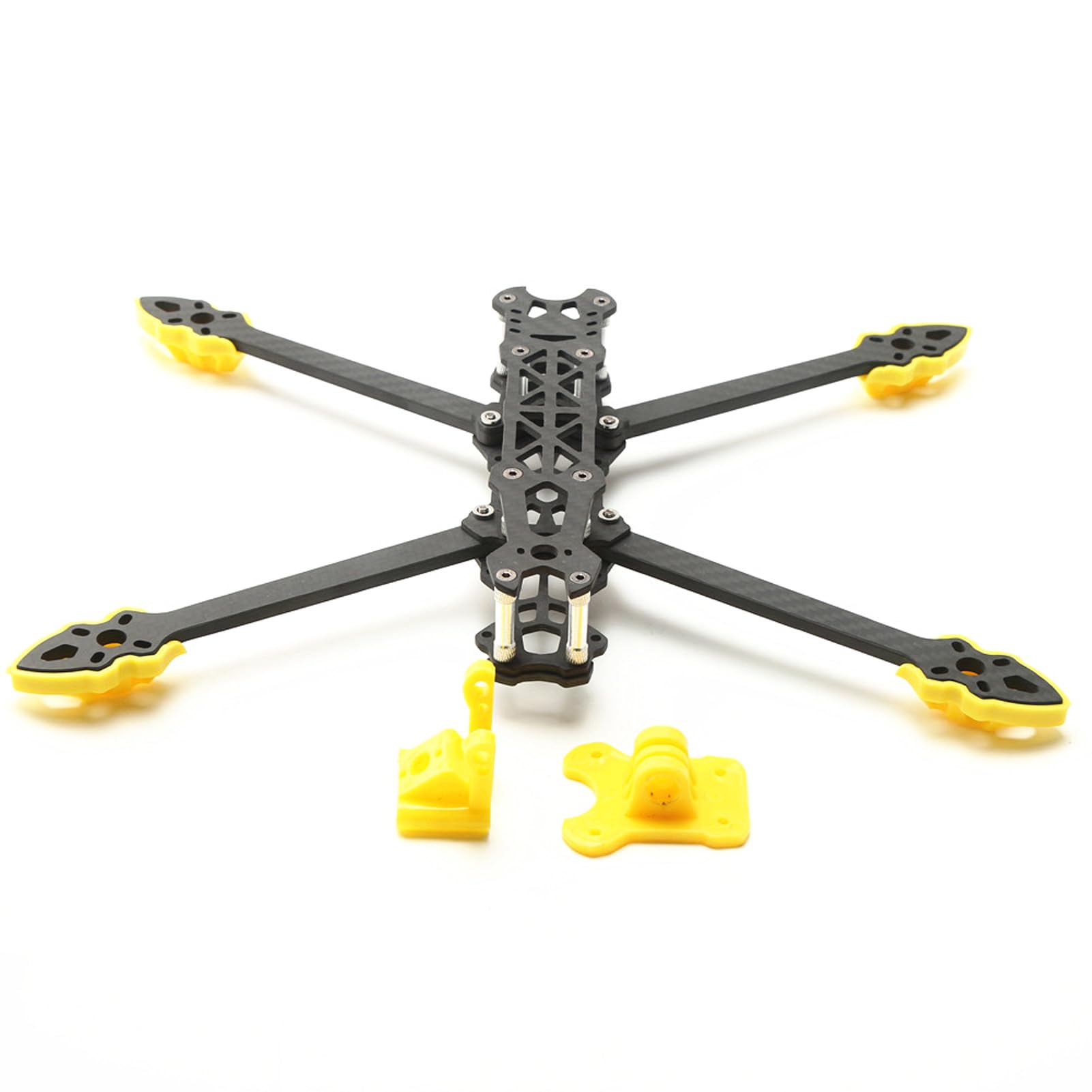 Telaio per Drone da Corsa RC da 7 Pollici 295 Mm, Kit Telaio per Drone da Corsa FPV in Fibra di Carbonio Compatibile con RF Kiss F3 F4 F7 (YELLOW